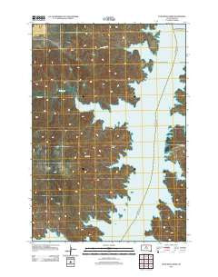 Four Bear Creek South Dakota Historical topographic map, 1:24000 scale, 7.5 X 7.5 Minute, Year 2012