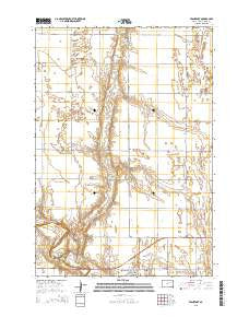 Frankfort South Dakota Current topographic map, 1:24000 scale, 7.5 X 7.5 Minute, Year 2015