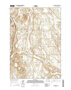 Frankfort SW South Dakota Current topographic map, 1:24000 scale, 7.5 X 7.5 Minute, Year 2015