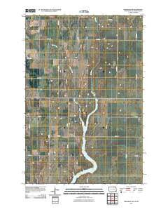 Frederick NW South Dakota Historical topographic map, 1:24000 scale, 7.5 X 7.5 Minute, Year 2011