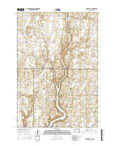 Frederick NW South Dakota Current topographic map, 1:24000 scale, 7.5 X 7.5 Minute, Year 2015