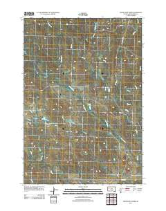 Frozen Man Creek South Dakota Historical topographic map, 1:24000 scale, 7.5 X 7.5 Minute, Year 2012
