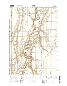 Gallup South Dakota Current topographic map, 1:24000 scale, 7.5 X 7.5 Minute, Year 2015