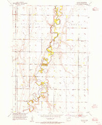 Gallup South Dakota Historical topographic map, 1:24000 scale, 7.5 X 7.5 Minute, Year 1953