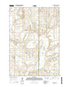 Gannvalley South Dakota Current topographic map, 1:24000 scale, 7.5 X 7.5 Minute, Year 2015