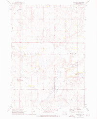 Gannvalley South Dakota Historical topographic map, 1:24000 scale, 7.5 X 7.5 Minute, Year 1973