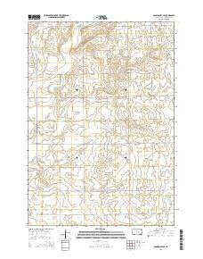 Gannvalley SE South Dakota Current topographic map, 1:24000 scale, 7.5 X 7.5 Minute, Year 2015
