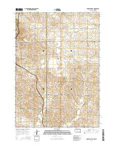 Garretson East South Dakota Current topographic map, 1:24000 scale, 7.5 X 7.5 Minute, Year 2015