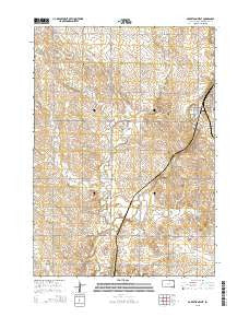 Garretson West South Dakota Current topographic map, 1:24000 scale, 7.5 X 7.5 Minute, Year 2015