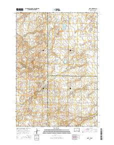 Gary South Dakota Current topographic map, 1:24000 scale, 7.5 X 7.5 Minute, Year 2015