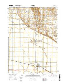Gayville South Dakota Current topographic map, 1:24000 scale, 7.5 X 7.5 Minute, Year 2015