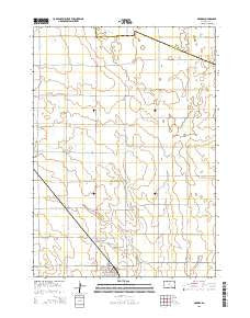 Geddes South Dakota Current topographic map, 1:24000 scale, 7.5 X 7.5 Minute, Year 2015