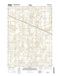 Geddes SE South Dakota Current topographic map, 1:24000 scale, 7.5 X 7.5 Minute, Year 2015