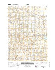 Gertson Slough South Dakota Current topographic map, 1:24000 scale, 7.5 X 7.5 Minute, Year 2015