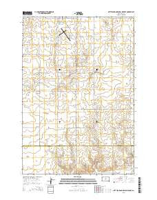Gettysburg Municipal Airport South Dakota Current topographic map, 1:24000 scale, 7.5 X 7.5 Minute, Year 2015