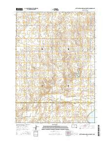 Gettysburg Municipal Airport NE South Dakota Current topographic map, 1:24000 scale, 7.5 X 7.5 Minute, Year 2015