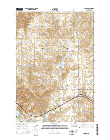 Glenham South Dakota Current topographic map, 1:24000 scale, 7.5 X 7.5 Minute, Year 2015