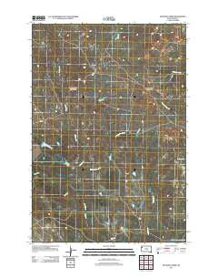 Granger Creek South Dakota Historical topographic map, 1:24000 scale, 7.5 X 7.5 Minute, Year 2012