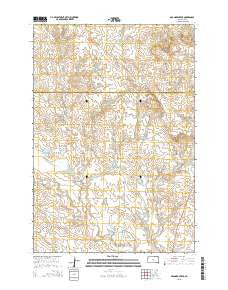 Granger Creek South Dakota Current topographic map, 1:24000 scale, 7.5 X 7.5 Minute, Year 2015