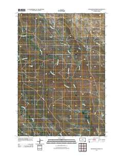 Greasewood Draw South Dakota Historical topographic map, 1:24000 scale, 7.5 X 7.5 Minute, Year 2012