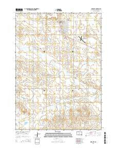 Gregory South Dakota Current topographic map, 1:24000 scale, 7.5 X 7.5 Minute, Year 2015