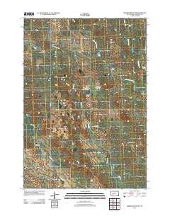 Grindstone Butte South Dakota Historical topographic map, 1:24000 scale, 7.5 X 7.5 Minute, Year 2012