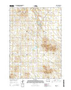 Hamill South Dakota Current topographic map, 1:24000 scale, 7.5 X 7.5 Minute, Year 2015