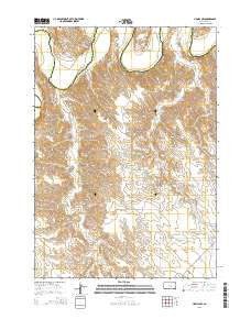 Hamill NW South Dakota Current topographic map, 1:24000 scale, 7.5 X 7.5 Minute, Year 2015