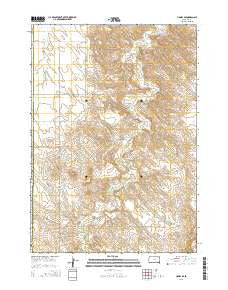 Hamill SE South Dakota Current topographic map, 1:24000 scale, 7.5 X 7.5 Minute, Year 2015
