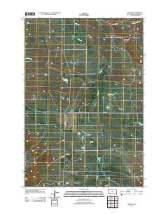Harding South Dakota Historical topographic map, 1:24000 scale, 7.5 X 7.5 Minute, Year 2012