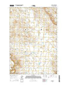 Harding South Dakota Current topographic map, 1:24000 scale, 7.5 X 7.5 Minute, Year 2015