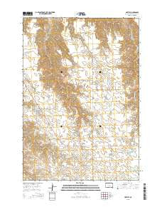 Hartley South Dakota Current topographic map, 1:24000 scale, 7.5 X 7.5 Minute, Year 2015