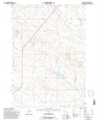 Hay Creek South Dakota Historical topographic map, 1:24000 scale, 7.5 X 7.5 Minute, Year 1993