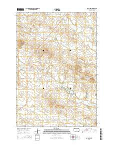 Hay Creek South Dakota Current topographic map, 1:24000 scale, 7.5 X 7.5 Minute, Year 2015