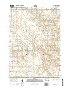 Hayes South South Dakota Current topographic map, 1:24000 scale, 7.5 X 7.5 Minute, Year 2015