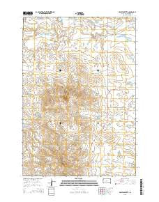 Haystack Butte South Dakota Current topographic map, 1:24000 scale, 7.5 X 7.5 Minute, Year 2015