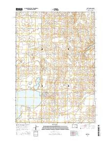 Hayti South Dakota Current topographic map, 1:24000 scale, 7.5 X 7.5 Minute, Year 2015