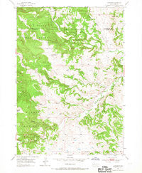 Hayward South Dakota Historical topographic map, 1:24000 scale, 7.5 X 7.5 Minute, Year 1954