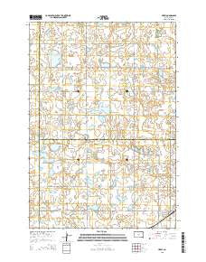 Hazel South Dakota Current topographic map, 1:24000 scale, 7.5 X 7.5 Minute, Year 2015