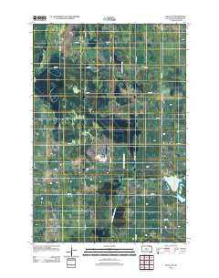 Hecla SE South Dakota Historical topographic map, 1:24000 scale, 7.5 X 7.5 Minute, Year 2012