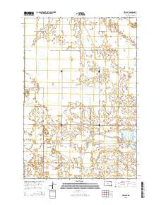 Hecla SE South Dakota Current topographic map, 1:24000 scale, 7.5 X 7.5 Minute, Year 2015