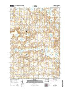 Heggs Lake South Dakota Current topographic map, 1:24000 scale, 7.5 X 7.5 Minute, Year 2015