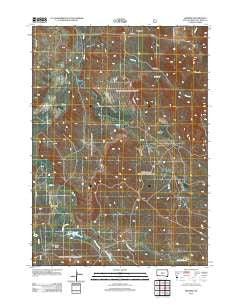 Heppner South Dakota Historical topographic map, 1:24000 scale, 7.5 X 7.5 Minute, Year 2012