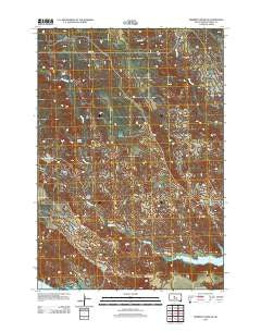 Herbert Creek SE South Dakota Historical topographic map, 1:24000 scale, 7.5 X 7.5 Minute, Year 2012