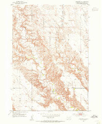 Hereford NE South Dakota Historical topographic map, 1:24000 scale, 7.5 X 7.5 Minute, Year 1953
