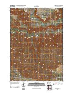 Hereford SW South Dakota Historical topographic map, 1:24000 scale, 7.5 X 7.5 Minute, Year 2012