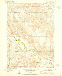 Hermosa SE South Dakota Historical topographic map, 1:24000 scale, 7.5 X 7.5 Minute, Year 1953