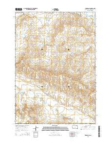 Hermosa NE South Dakota Current topographic map, 1:24000 scale, 7.5 X 7.5 Minute, Year 2015