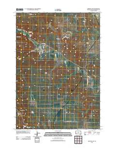 Hermosa NW South Dakota Historical topographic map, 1:24000 scale, 7.5 X 7.5 Minute, Year 2012