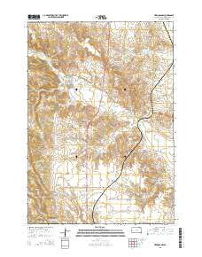 Hermosa NW South Dakota Current topographic map, 1:24000 scale, 7.5 X 7.5 Minute, Year 2015